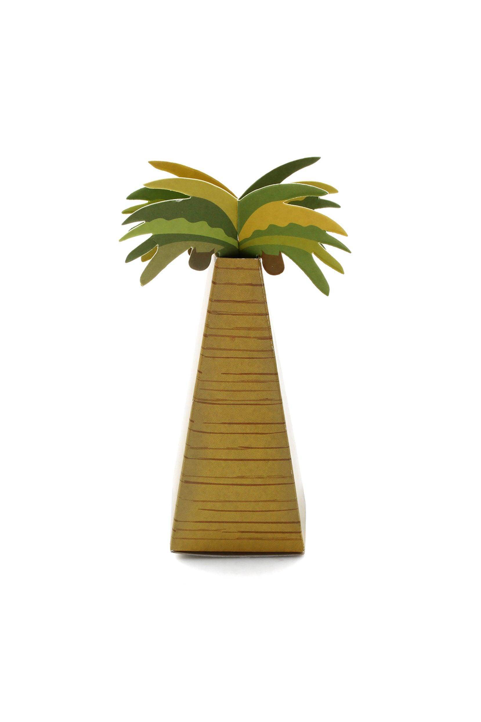 Palm Tree Favor Boxes CGF0263 (Set of 12 pcs) - COCOMELODY